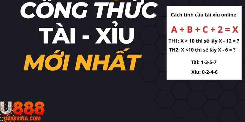 Công thức tài xỉu U888 